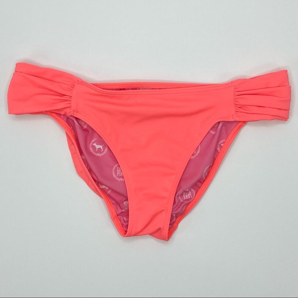 VS Pink Neon Bikini Bottoms Sz Small